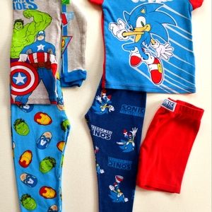 Boys Superhero Pajamas size 4T